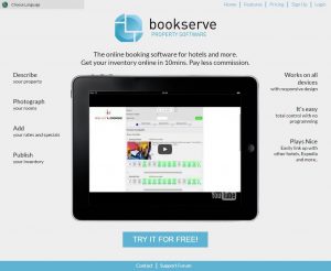 BookServe has its own website where you can signup your property.